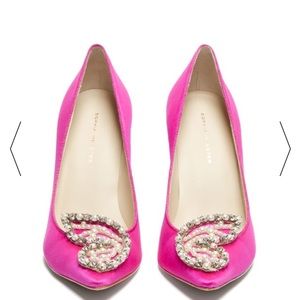 Sophia Webster Bibi Butterfly 100mm pearl pumps